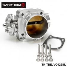 TANSKY - For Mitsubishi Lancer EVO 1 2 3 4G63 Intake Manifold Throttle Body 70mm 92-95 Sliver TK-TBEJVO123SL